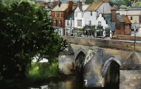 I wanted to paint this view of Elvet bridge from Prince Bishop's Car Park for ages and only it's complexity put me off, though eventually I couldn't resist the challenge.