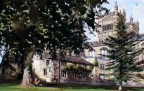 A beautiful day relaxing on College Green